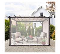 AWSAD Bâche Imperméable Transparent Isolation Thermique Couvertures Latérales pour Pergola Durable Rideaux de Terrasse, pour Extérieur, Jardin, Terrasse(1.8x3m)