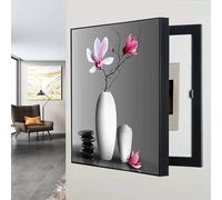 AWSAD Boîte De Distribution Électrique, Coffret D'Habillage Tableau Électrique, Décoratif Moderne Comptoirs, Boîte De Compteur Convient Au Hall D'entrée Salon(C,60X70CM(23.6x27.5in))