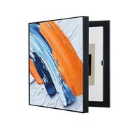 AWSAD Cache Compteur Electrique, Cache Tableau Electrique Peintures Décoratives D'intérieur Créativité Cacher Comptoir Couvercle Boîte de Distribution(D,35X45CM/13.7x17.7in)