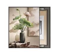 AWSAD Cache Compteur Electrique, Tableau Électrique Cacher Peintures Tableau Decoration Murale, Couvercle Boîte De Distribution(D,45x55cm)