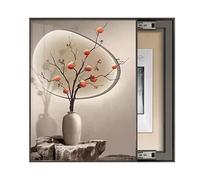 AWSAD Cache Compteur Electrique, Tableau Électrique Cacher Peintures Tableau Decoration Murale, Couvercle Boîte De Distribution(B,45x60cm)