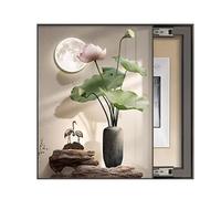 AWSAD Cache Compteur Electrique, Tableau Électrique Cacher Peintures Tableau Decoration Murale, Couvercle Boîte De Distribution(C,50x60cm)