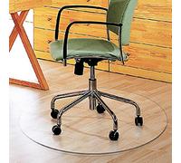 AWSAD Tapis de Sol Rond Transparent pour Fauteuil Roulant Protection Durable pour Chaise de Bureau Maison Tapis de Protection de Sol Dur Tapis Anti-Rayures (Color : 2mm, Size : Round 100 cm)