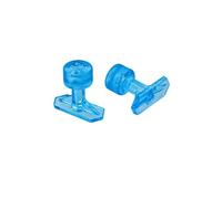 AWSPLASTIC Storm Tabs Adaptateur Adhésif Hexagonal 10 x 25 mm Dead Center Crystal Line pour Colle Chaude Débosselage sans Peinture DSP - Bosses de Grêle (Couleur Crystal Blue - Paquet 5 Pcs) E1025DCY