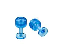 AWSPLASTIC Storm Tabs Adaptateur Adhésif PDR 11 mm Dead Center Smooth Crystal Line pour Colle Chaude Débosselage sans Peinture DSP - Bosses de Grêle (Couleur Crystal Blue - Paquet 5 Pcs) 00011DCY