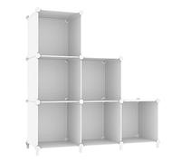 AWTATOS Cube de Rangement empilable en Plastique pour Chambre à Coucher, Bureau à Domicile, Blanc