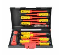 Jeu de tournevis isolés - AWTools - aw986932 - 1000V VDE - 13 pièces - Protection électrique