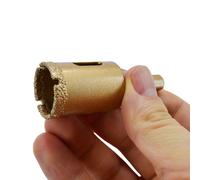 Awtools, 105 mm, couronne de forage diamantée, pour grands trous dans la porcelaine et le marbre, coupe nette sans éclats, utilisation professionnelle, compatibleavec filetage M14, métal