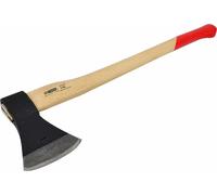 Awtools Hache de charpentier 2.0Kg Poignée en bois Ligne noire