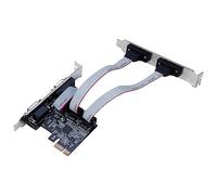 Awwertse 1 PCS Carte D'Extension 4 Ports Carte Riser AX99100 Puce PCIE vers Interface Série RS232