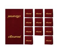Awwertse 12 Pièces Signeurs de Sièges Réservés pour Les Chaises avec des Imprimés pour Le Restaurant Meeting Meeting for Weddings Parties Célébrations Red Wine