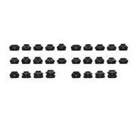 Awwertse 28 Pièces de Soufflets de Biellette de Direction, Capuchon Anti-Poussière en Caoutchouc, Kit de Remplacement de Soufflet de Rotule pour la Plupart des Véhicules