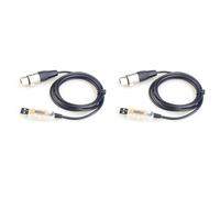 Awwertse 2X Adaptateur D'Interface USB vers LED DMX512 Gradateur de Contrôleur D'Éclairage de Scène pour Ordinateur PC, Câble Adaptateur