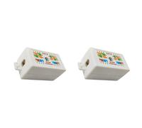 Awwertse 2X Boîte de Jonction RJ45 Cat6 pour Accessoires de Connexion de Câbles Réseau Ethernet