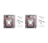 Awwertse 2X Kit Carte Mère X99H avec Processeur E5 2673 V3 + Câble de Commutation + Câble LGA2011-V3 DDR3X4 RAM M.2 NVME PCI-E 3.0 X16 SATA3.0