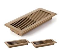 Awwertse 3Pc Évents de Plancher, 4x10pouce Registre de Plancher Évent Couvre pour HeavyDuty Air Évent de Plancher Couverture pour Plancher Mur Plafond, A