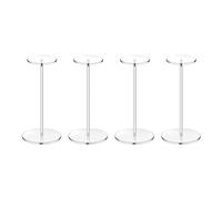 Awwertse 4 Ensembles de Supports de Chapeau en Acrylique, Présentoir sur Piédestal Transparent, Supports pour Chapeaux de Baseball, Rehausseurs Ronds en Acrylique pour Chapeau D'Affichage
