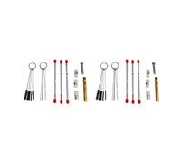 Awwertse 42 Pièces Séries Kit de Capuchon de Buse D'Aérographe Pièces de Rechange D'Aiguille D'Aérographe Pièces D'Aiguilles D'Aérographe Kit de Nettoyage D'Aérographe Pièce de Rechange