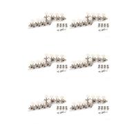 Awwertse 48X Mandoline String Tuning Pegs Machine Heads String Tuning L + R Pegs pour Mandolin Instruments Accessory Part