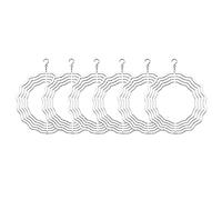 Awwertse 6PCS Sublimation Wind Spinner Blanks 3D Double Face Sublimation Wind Powered Sculpture 8 Pouces Wind Spinner Blanks pour Yard Garden