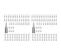 Awwertse 80 Vis de Support D'Étagère avec Manchon Antidérapant, Support de Planche à Clin Anti-Poinçonnage pour Meuble et Étagère de Bibliothèque