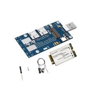 Awwertse Adaptateur M.2 vers USB 3.0 + Module EM7455 4G avec Support de Double Emplacement pour Carte SIM Nano, Module 3G/4G/5G/LTE, Carte M2 NGFF