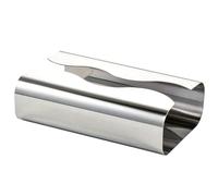 Awwertse Boîte à Mouchoirs Miroir en Acier Inoxydable, Porte-Serviettes Argenté, Décoration de Table, Accessoires de Cuisine