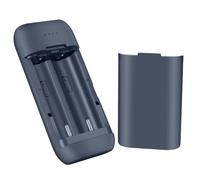 Awwertse Boîte de Chargeur de Batterie 2x 18650 Design Sans Soudure 5V 2A Boîtier de Banque D'Alimentation à Chargement USB Boîte de Support de Batterie 18650