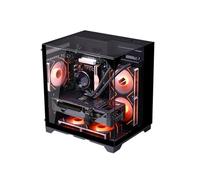 Awwertse Boîtier PC Sea View Room pour Ordinateur de de Bureau M-ATX avec Double Vitrage Trempé des Deux Côtés et Carte Mère PC Gamer Cabinet