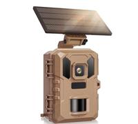 Awwertse Caméra de Chasse Trail Cam-4K 64MP WiFi Étanche IP66 avec Vision Nocturne, Activation par Mouvement, Batterie Intégrée Alimentée par Solaire.