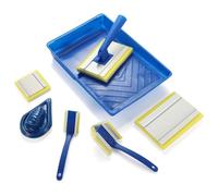 Awwertse Grand pour Outil de Finition de Coin, Ensemble de Tampons de Peinture pour Retouche et Finition pour Murs et Plafonds, Pinceau de 7 Pouces avec Recharges, Paquet de 8.