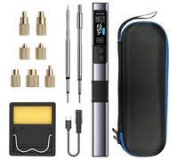 Awwertse HS02 100W Outil de Mise en Chaleur avec Insert en Laiton - 3 Réglages de Température Prédéfinis, Chauffage en 3 Secondes, Comprend des Écrous Filetés M2-M8 et des Pointes de Températur