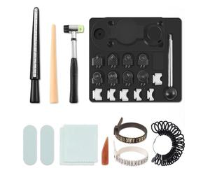 Awwertse Kit de Fabrication de Bagues avec Moules en Nylon, Outil de Cintrage de Bagues, Outil de Cintrage de Boucles D'Oreilles pour la Fabrication de