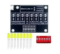 Awwertse Kit de Loi D'Ohm pour Projet de Circuit Électronique, Laboratoire D'Enseignement Électronique, Kit de Formation de Soudure.