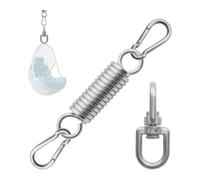 Awwertse Kit de Suspension pour Chaise Hamac, Crochet Pivotant Robuste pour Balançoire de Porche, Chaise Suspendue, Sac de Frappe.