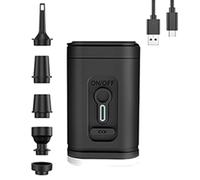 Awwertse Pompe à Air Électrique Pompe à Air Extérieure avec Lumières Compresseur d'air sans Pompes de Gonflage/Dégonflage de Charge USB pour Camping en Plein Air A