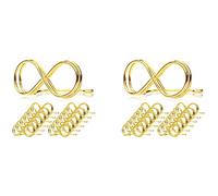 Awwertse Porte-Numéros de Table Stands 24 Paquet - ÉTiquettes de Siège de Mariage Clips de Carte de Visite Cartes Photo Présentoir Or