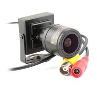 Awwertse pour Caméra de Surveillance Vidéo Compatible 1200TVL Module Analogique CMOS Couleur avec Objectif Varifocal Ajustable 2,8-12 mm + Adaptateur NTSC.