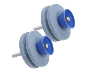 Awwertse Pour le Pointu de Couteau en Pierre de Jardin pour les Accessoires de Tondeuse de Pelou