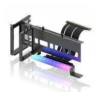 Awwertse Support Universel de Carte Graphique Verticale ATX pour Boîtier, Support de Carte Graphique à 5V 3PIN, Couleur Noire