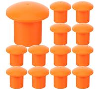 Awwertse Tenue de Barre de Barre en Acier pour les Protecteurs 50pcs Couvercle de Manchon de Casquette de Protection pour les Champignons de L'Industrie de la Construction de Protection