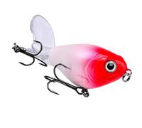 Awwertse Wobbler Artificial Hard Bait Fishing Lure Floating Whopper Popper 12 / 16G Top Water avec Hélice pour Pike 16G C