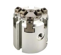 AWWVRLMM 1 pièce MHS3 16D 20D 25D 32D 40D 50D 63D 80D 100D 125D Pince pneumatique de Style parallèle Cylindre Rotatif à Double Action 3 Doigts(MHS3-16D)