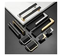 AWWVRLMM 4 pièces fente dissimulée poignée d'armoire or noir gris Simple armoire tiroir bouton meubles porte en alliage de Zinc monotrou