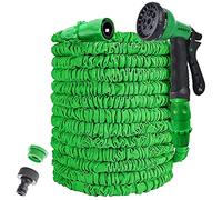 AWXYZ Tuyau d'arrosage extensible de 37.5 m, tuyau d'arrosage magique léger avec 8 modes de pulvérisation d'eau haute pression (Vert, 37.5m)