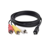 Awyhom VMC-15FS Câble audio-vidéo AV A/V de rechange 10 broches AV 3RCA S-Vidéo Cordon compatible avec Sony Handycam Camcorder DCR-SR90 DPP-EX50 HDR-CX7 HDR-FX7 DCR-DVD301/305/308 et plus encore, 1,2