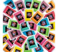 AWZNG Holi Colors Lot de 32 sachets de poudre pour couleur, 2,5 kg en vrac, 80 g de chaque couleur - Rouge, jaune, bleu, vert, violet, orange, rose rouge, cyan pour festivals, fêtes de guerre des