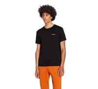 AX Armani Exchange Short Sleeve Micro Milano/NY Logo T-Shirt, Noir, XXL Homme