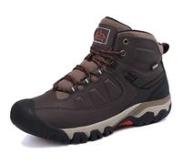 AX BOXING Chaussure Homme Hiver Chaussure Chaude Fourrées Chaussure Neige Extérieur Montantes Chaussure Randonnée Antidérapant Bottine Taille 41-46 EU (Marron, 44 EU)