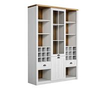 AX LIVING Armoire vitrine Palmano W2D2S largeur 140 cm, pin d'Andersen
